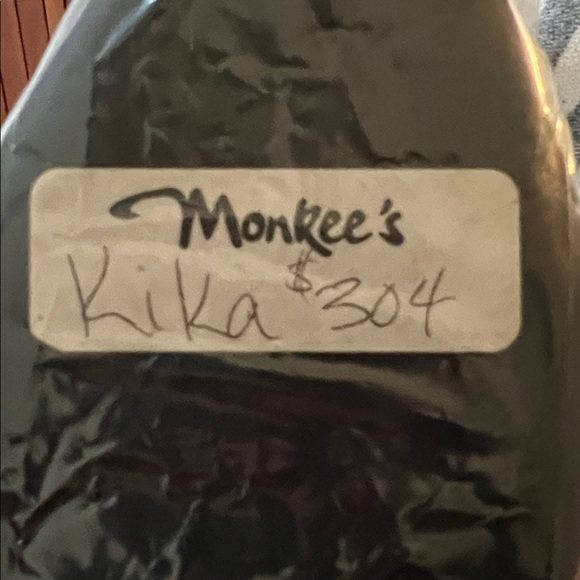 NWT New in Box Claudia Ciuti Kika Black Suede and Gun Metal Leather Flats Party - Picture 7 of 11